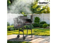 Kép 2/5 - Faszenes kerti grillsütő füstölővel