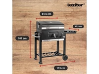 Kép 3/5 - Multifunkciós faszenes kerti grillsütő