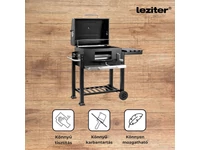 Kép 4/5 - Multifunkciós faszenes kerti grillsütő