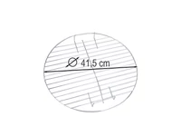 Kép 2/3 - Grillrács kerek 41,5 cm