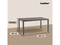 Kép 3/5 - Hella műanyag kerti asztal