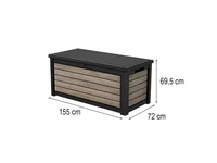 Kép 3/5 - Decocoat műanyag kerti láda 630 L