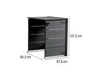 Kép 3/5 - Hide away kültéri szemetes tároló - kiegészító elem 240 L