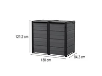 Kép 3/4 - Hide away kültéri szemetes tároló 240 l