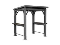 Kép 4/4 - Kerti grill pavilon, pulttal, tetővel