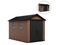 Kép 1/5 - Newton Plus wide 11 x 7,5 műanyag kerti ház barna