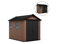 Kép 1/5 - Newton Plus wide 9 x 7,5 műanyag kerti ház barna