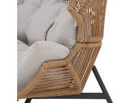 Kép 4/4 - HOLAND rattan dupla kosárfotel bézs