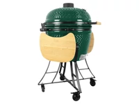 Kép 4/5 - Kerámia faszéngrill oldalpolcokkal, 57 cm ráccsal