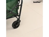 Kép 5/5 - Összecsukható standard kerti strandkocsi asztallal zöld