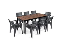 Kép 1/5 - Amari Large 8+1 kerti bútor garnitúra szett dió-grafit