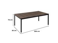 Kép 4/5 - Amari Large 8+1 kerti bútor garnitúra szett dió-grafit