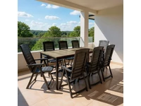 Kép 2/5 - Portico Large 8+1 kerti bútor garnitúra szett kőris-grafit