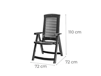 Kép 3/5 - Portico Large 8+1 kerti bútor garnitúra szett kőris-grafit