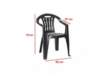 Kép 3/5 - Rowen Large 8+1 kerti bútor garnitúra szett kőris-grafit