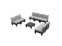 Kép 1/5 - Elements II 7 személyes kerti bútor garnitúra