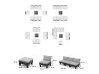 Kép 3/5 - Elements IV 8 személyes kerti bútor garnitúra