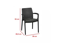 Kép 4/5 - Balion 4+1 kerti bútor garnitúra szett