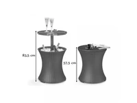 Kép 3/3 - Cool Bar Rattan kerti italtartó asztal
