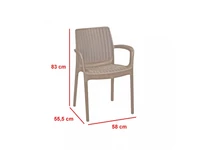 Kép 3/5 - Balion 4+1 kerti bútor garnitúra szett