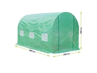 Kép 2/5 - Fólia melegház 2x3x2 m (váz+fólia)
