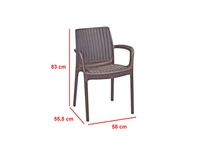 Kép 2/4 - Balion 6+1 kerti bútor garnitúra szett