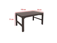 Kép 3/4 - Balion 6+1 kerti bútor garnitúra szett