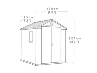 Kép 3/5 - Darwin 6x6 műanyag kerti ház