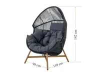 Kép 3/3 - Holand rattan kosárfotel