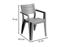 Kép 2/3 - Jelise 4+1 kerti bútor garnitúra szett