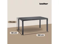 Kép 2/5 - Hella műanyag kerti asztal