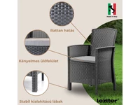 Kép 4/5 - Lima műrattan karfás szék