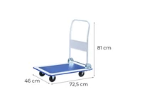Kép 3/3 - Szállító raktári kézikocsi 150 Kg