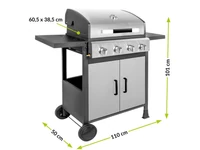 Kép 4/4 - Brenner BR-G4N 4 égős gázgrill