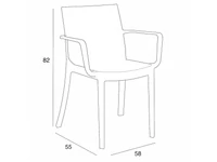 Kép 4/5 - Violina 4+1 karfás kerti bútor garnitúra szett