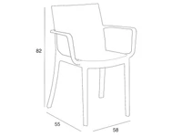 Kép 5/5 - Violina 6+1 karfás kerti bútor garnitúra szett