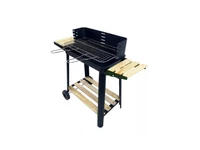 Kép 1/5 - Téglalap alakú görgős faszenes grill