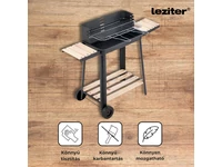 Kép 4/5 - Téglalap alakú görgős faszenes grill