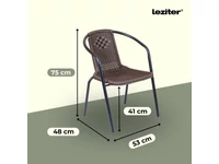 Kép 2/5 - Lund 4+1 kerti bútor garnitúra szett