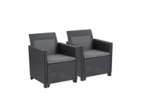 Kép 1/5 - Claire duo műrattan kerti fotel