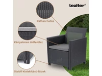 Kép 4/5 - Claire duo műrattan kerti fotel