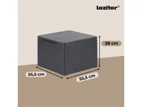 Kép 3/5 - Claire 4 személyes kerti bútor garnitúra párnatartós asztallal