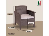 Kép 3/5 - Venus 4 személyes kerti bútor garnitúra