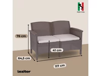 Kép 4/5 - Venus 4 személyes kerti bútor garnitúra