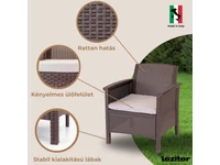 Kép 5/5 - Venus 4 személyes kerti bútor garnitúra