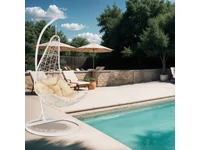 Kép 2/5 - Natal kerti függőfotel fehér