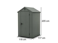 Kép 3/3 - Darwin 4x4 műanyag kerti ház zöld