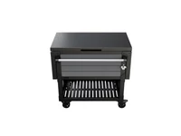 Kép 4/5 - Patio cooler & Beverage cart grill asztal szürke