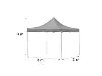 Kép 5/5 - Összecsukható kerti pavilon 3x3 m