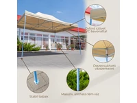 Kép 3/5 - Összecsukható kerti pavilon 3x6 m